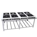 Fogão Industrial Inox 8 Queimadores Duplos - Venâncio