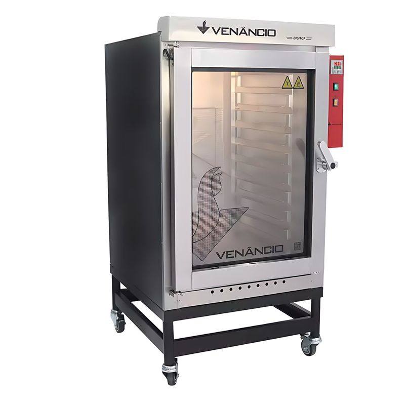 Forno Profissional a Gás Venâncio FTDG10 Turbo Digitop 10 Esteiras