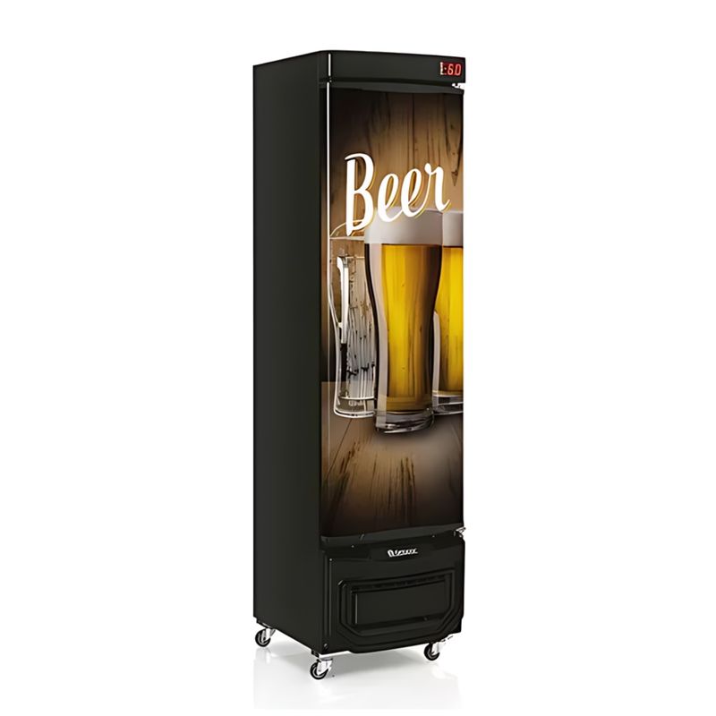 Cervejeira Vertical 230 Litros GRB23EWDPR Porta Cega Adesivada - Gelopar