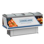 Ilha Expositora Para Congelados e Resfriados 520L GESV-190CBR Vidro Curvo | 220v