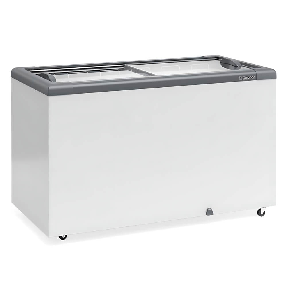 Freezer Horizontal 395L Gelopar GHD-400CZ Tampa De Vidro | 220v