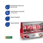 Balcão Refrigerado c/ Gancheiro e Depósito Gelopar GATS200DVM Vermelho | 220V