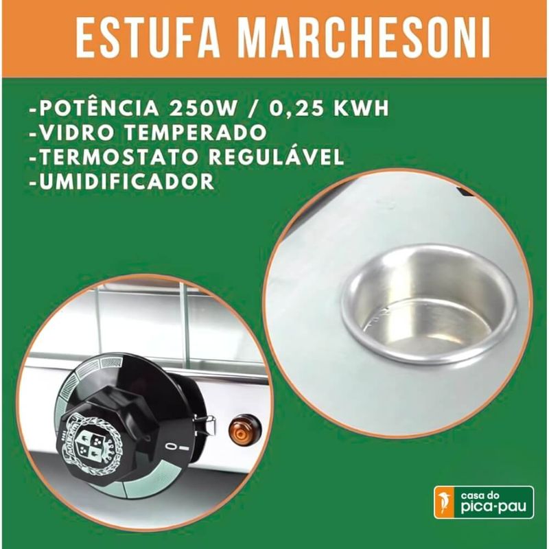 Estufa Marchesoni Ouro Para Salgados  3 Bandejas | 220V