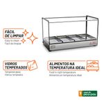 Estufa Aquecida para Salgados Linha EVR 4 Bandejas Titã  Inox| 220V