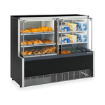 Vitrine Expositora Quente e Fria Gelopar GQRA-140R 2 Placas Frias 1,40m | 220v