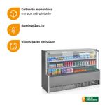 Vitrine Refrigerada Universal GPSA-175RTI Aurora 1 Placa Fria Gelopar | 220V