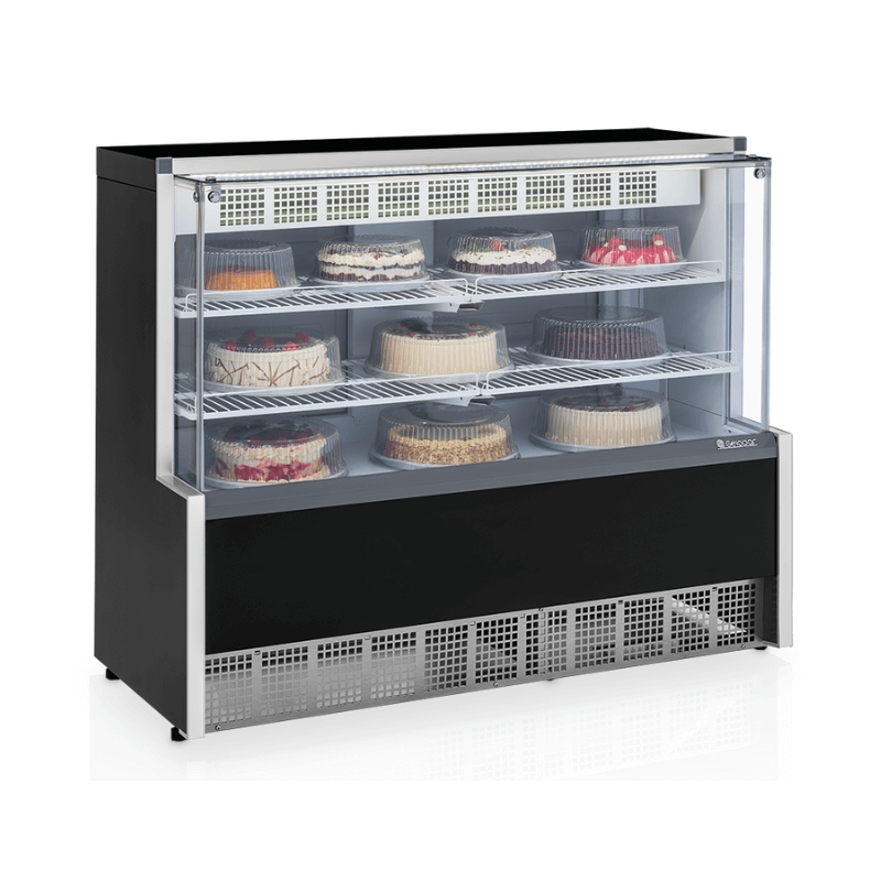 Vitrine Refrigerada Confeitaria 1,40m Aurora GPEA-140RPR Gelopar | 220V