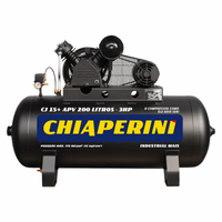 Compressor de Ar Chiaperini Alta Pressão CJ 15 200 Litros Monofásico | Bivolt