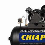 Compressor de Ar Chiaperini Alta Pressão CJ 15 200 Litros Monofásico | Bivolt