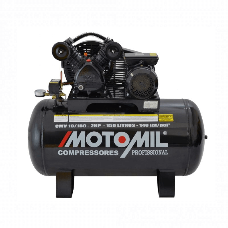 Compressor de Ar Motomil CMV-10/150 Monofasico 140 Libras | 220V