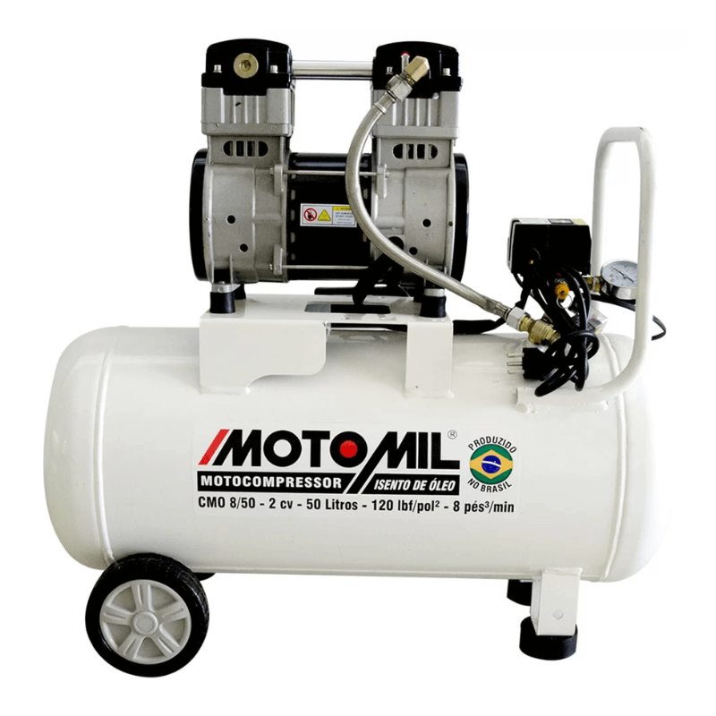 Motocompressor de Ar Odontológico 2HP 120lbs CMO8/50 Motomil | 220V