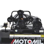 Compressor de Ar Motomil Profissional 3 HP 2-polos CMW-15/175 litros Trifásico | 220v