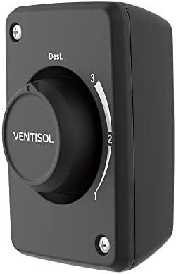 Ventilador de Parede Ventisol Preto/Preto 50cm 200w | Bivolt