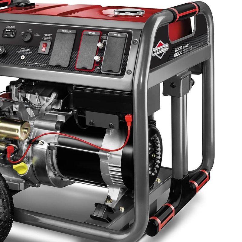 Gerador de Energia Briggs & Stratton à Gasolina 8000 Elite Partida Elétrica 10,5 kVA