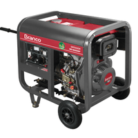 Gerador De Energia À Diesel Branco BD8000 EF Partida Elétrica 6,5 kVA