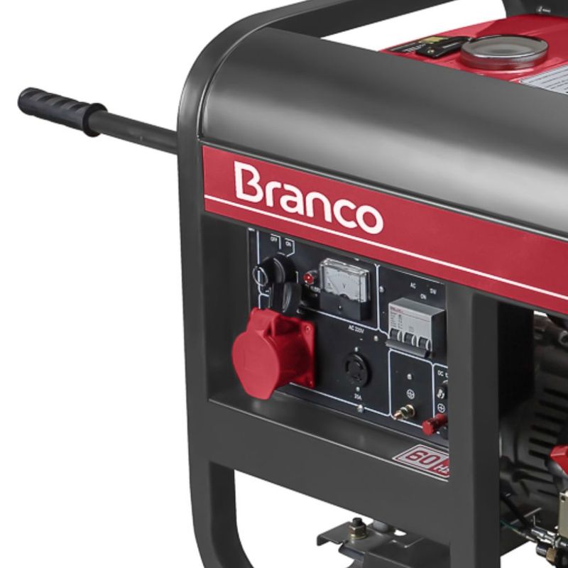 Gerador De Energia A Diesel Branco 8.0kVA 13cv 4T Com AVR Partida Elétrica - BD8000E3 | 380V