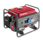 Gerador De Energia a Gasolina Branco 3CV 1.3kva com Partida Manual Monofásico - B4T1300 | 220V