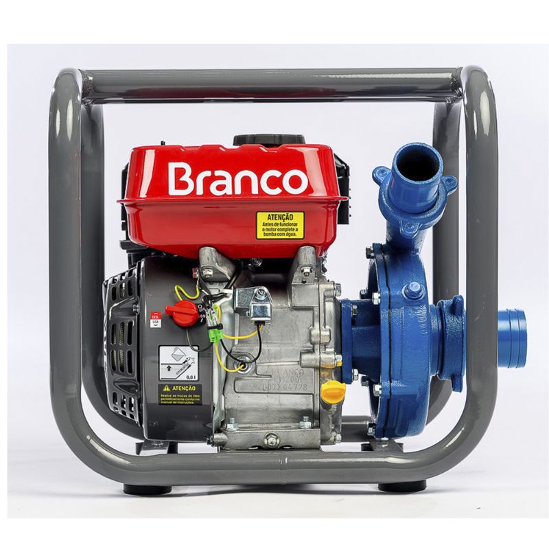Motobomba A Gasolina Branco B4T-716 6,5cv Partida Manual