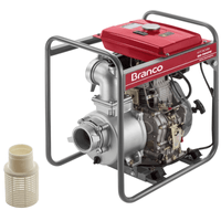Motobomba Autoescorvante à Diesel BD-700 10cv Partida Elétrica - Branco