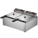 Fritadeira Elétrica 2 Cubas Óleo 10 Litros FRCE 10 Aço Inox | 220V