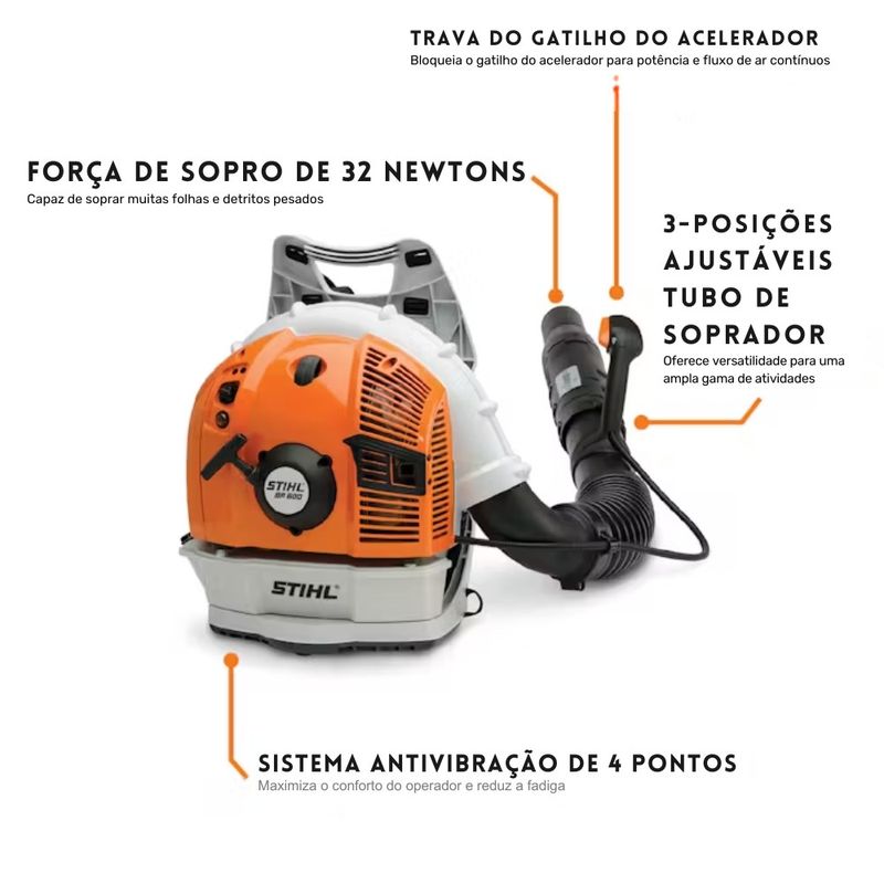 Soprador Costal STIHL à Gasolina BR 600