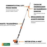 Motopoda STIHL à Gasolina HT 135 com sabre de 30cm