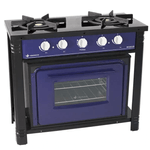Fogão Industrial Venâncio à Gás Bravo 2 Bocas com Forno Azul