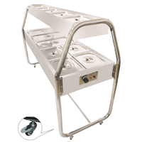 Estufa Buffet Dupla Venâncio com 8 cubas quentes + 4 cubas frias EAD8T | 220V