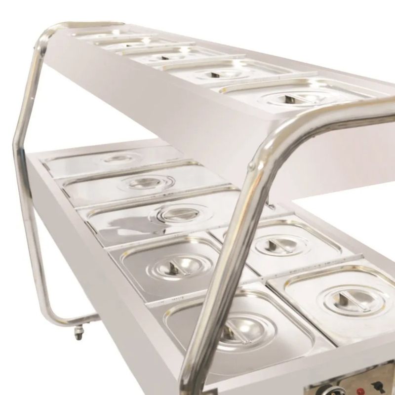 Estufa Buffet Dupla Venâncio com 8 cubas quentes + 4 cubas frias EAD8T | 220V