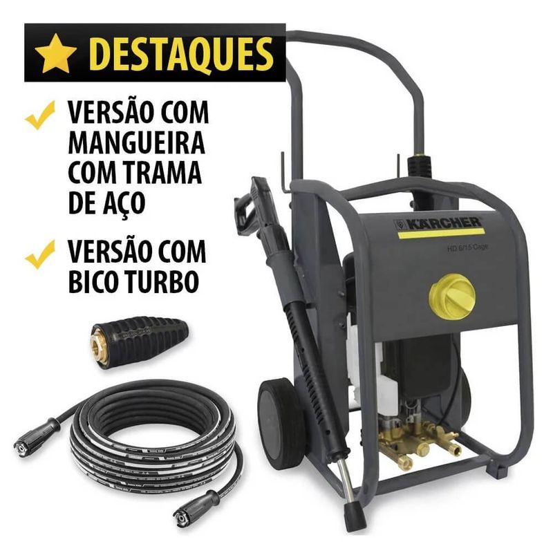 Lavadora De Alta Pressão Karcher Hd 6/15 Cage Plus | 220V