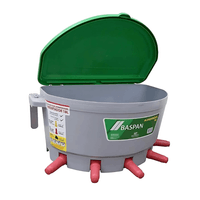 Alimentador Baspan de 18 Litros c/ Tampa + 5 bicos