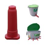 Bico Alimentador para Bezerros Baspan Vermelho c/ 4un