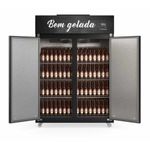 Mini-Câmara de Bebidas Gelopar 2 Portas GMCB-2P PR com 1421 Litros | 220V