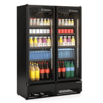 Refrigerador Expositor Gelopar 957 Litros GCVR-950 PR de 2 Portas de Vidro | 220V