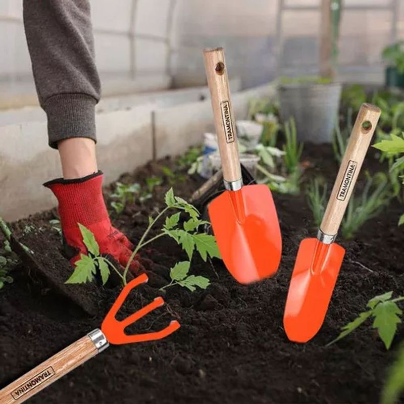 Conjunto para Jardinagem Tramontina Peças Metálicas 3 Peças