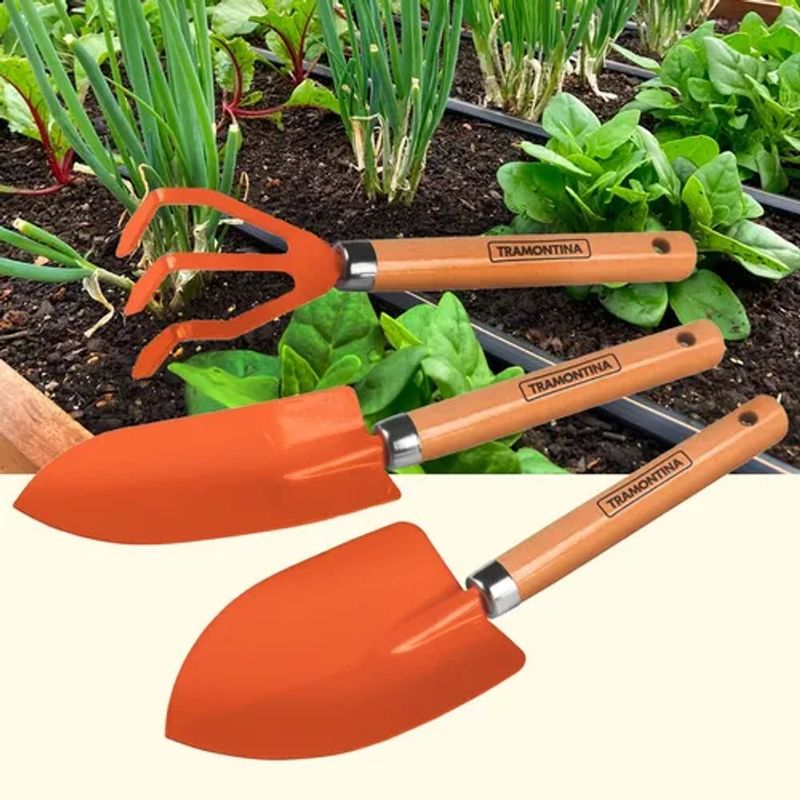 Conjunto para Jardinagem Tramontina Peças Metálicas 3 Peças