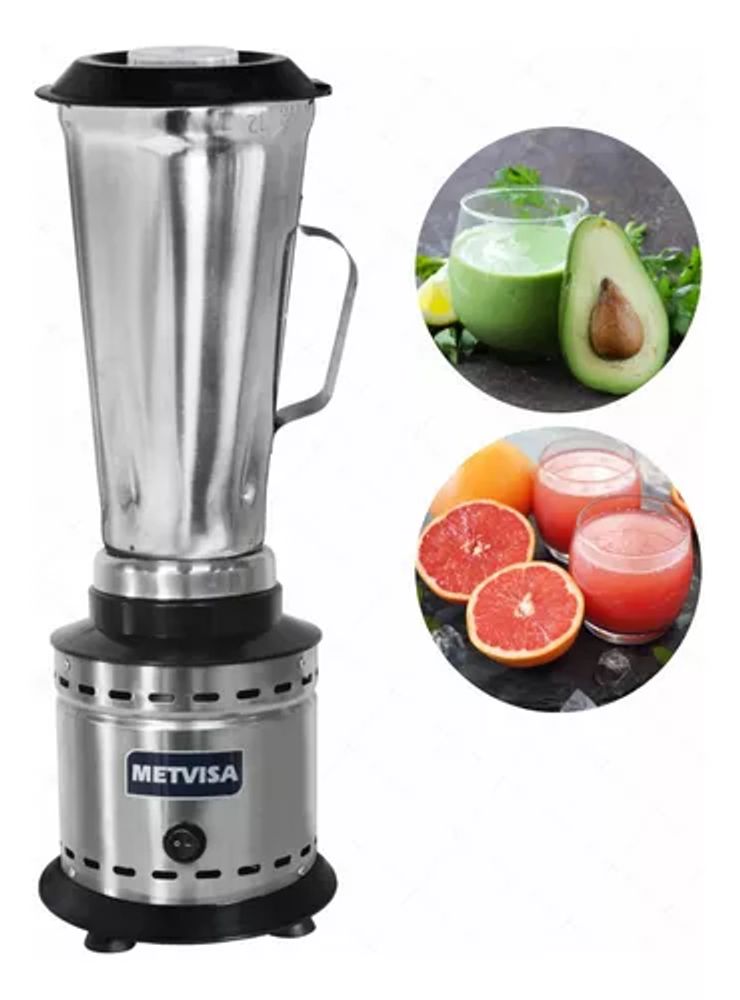 Liquidificador Industrial Metvisa 2L LAR-2 Alta Rotação Inox | 220V