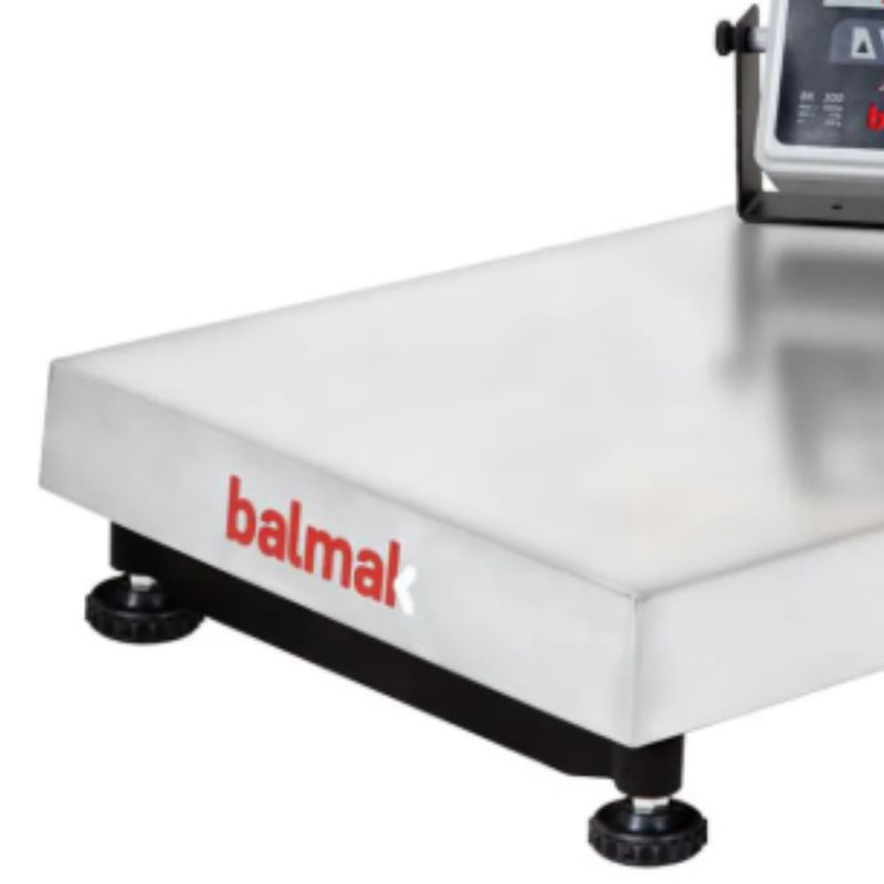 Balança Digital de Plataforma com Bateria Inox Balmak K-300IB-3/S | Bivolt