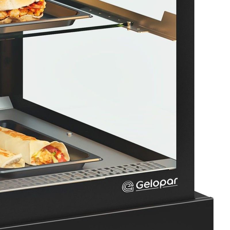 Vitrine Estufa Aquecida Gelopar Linha Gourmet MGEE-070 PR | 220V