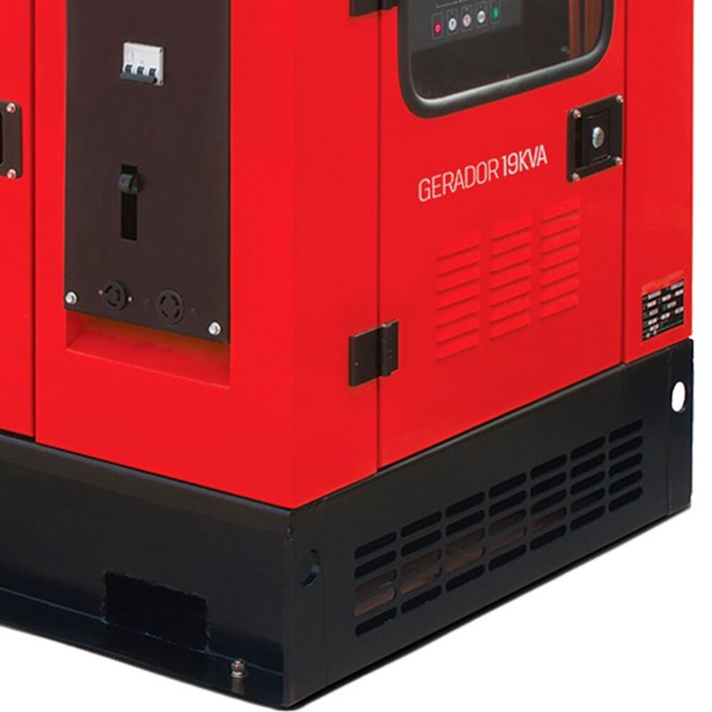 Gerador Cabinado Branco BD 19000 E3 S Silencioso Trifásico | 380V