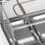 Vitrine Refrigerada para Sushi/Sobremesa 1,39m Gelopar GVRS-150 PR Preta | 220V