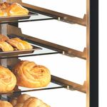 Vitrine Seca/Neutra 2,00m Gelopar Linha Conveniência Gourmet MGEN-200 PR Preta - LED Perimetral + Rodízios