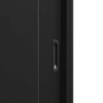 Vitrine Seca/Neutra 2,00m Gelopar Linha Conveniência Gourmet MGEN-200 PR Preta - LED Perimetral + Rodízios