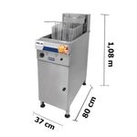 Fritadeira Elétrica Metvisa 30L Fie30 Água e Óleo 12000W Trifásica | 380V