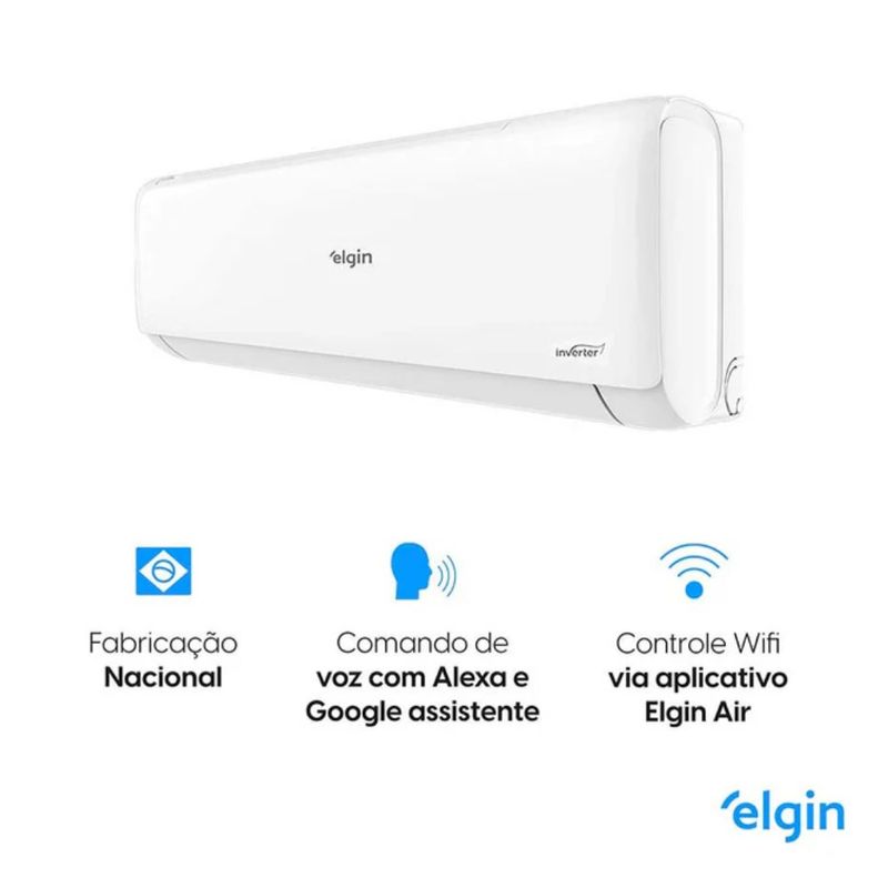 Ar-Condicionado Split Inverter Elgin Eco II 18000 Btus com Wi-Fi Quente e Frio | 220V
