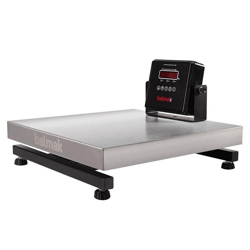 Balança Digital de Plataforma com Bateria Inox Balmak K-300IB-3/S | Bivolt