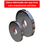 Moedor de Carne CAF 98DS-TI Inox Trifásico 400kg/h | 380V
