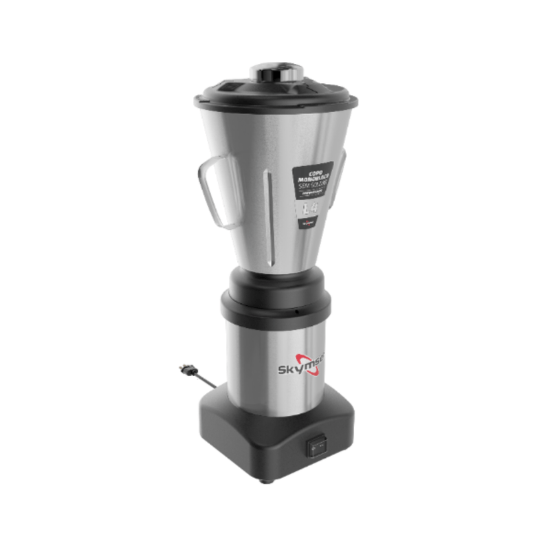 Liquidificador Comercial Skymsen L4 665W 4 Lâminas 4L Monobloco Inox | 220V