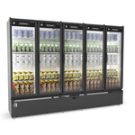 Refrigerador Expositor Vertical Refrimate 5 Portas 1631L Preto ASVR5P | 220V