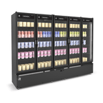 Refrigerador Expositor Vertical Refrimate 5 Portas 1631L Preto ASVR5P | 220V
